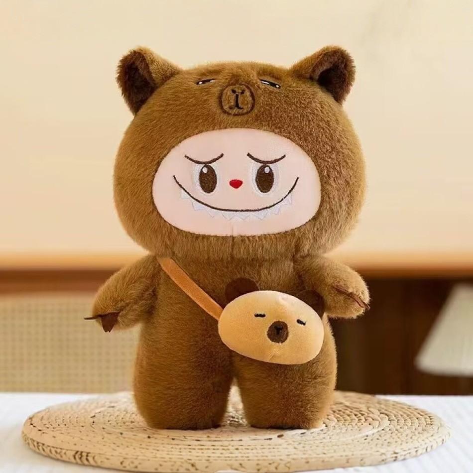 Labrub Capybara Plush Toy Pillow Soft Stuffed Animal For Kids Gift