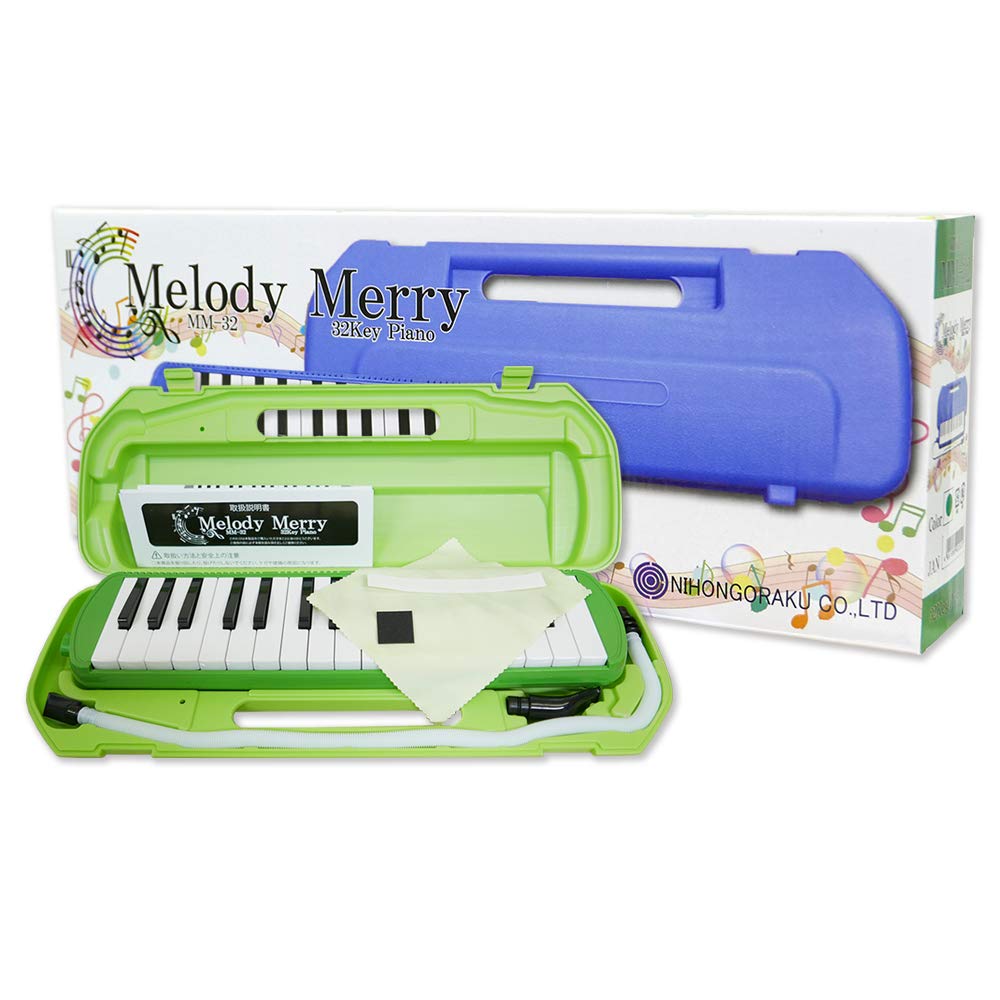 Melody Merry MM-32 Melody Merry 32-Key Melody Harmonica In Color Packaging (Green)