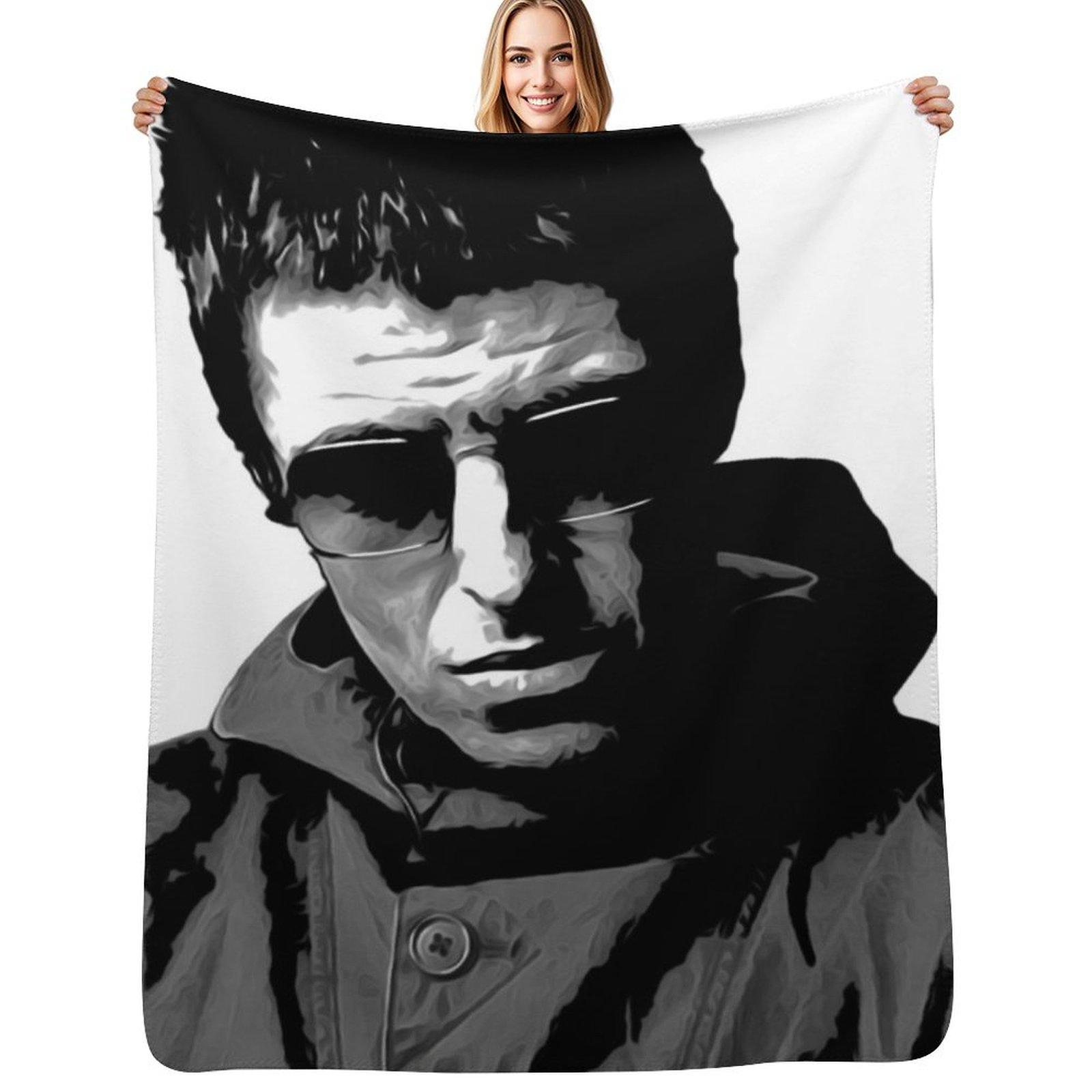 Liam Gallagher #3 Throw Blanket Cozy Home Blanket Gift for Christmas Holiday Size: 75*100cm, Weight: 230 GSM