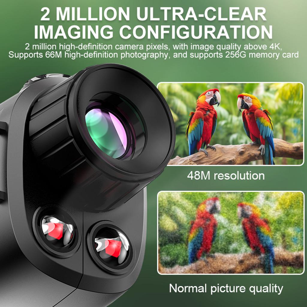 4K Infrared Night Visions Device Rechargeable Hunting Camera Digital Infrared Monocular Telescope for Outdoor Camping and Travel