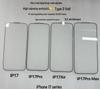 Ultradünner Anti-Peep-Displayschutz aus gehärtetem Glas für iPhone 17/16/15 Pro Max