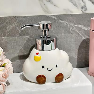 Soap Dispenser Cute Ceramic Hand Sanitizer Bottle Bathroom Shower Gel Press Bottle Lotion Shampoo Bottle Bathroom Accessories