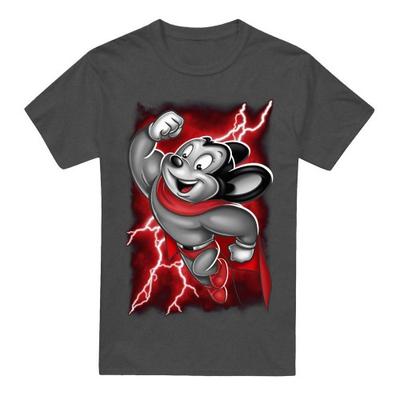 Mighty Mouse Üniseks Yetişkin Mighty Storm Tişört