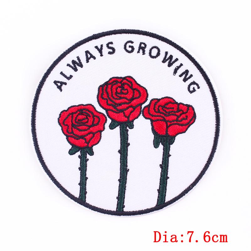 Cartoon Letters Applique Iron On Patches On Clothes Phrase/Text Embroidered Patches For Clothing Stickers Sewing Fusible Badges