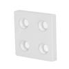 5Pcs Aluminum   End   Alloy Metal Cover Plate Linear Moving Parts 4040 Double