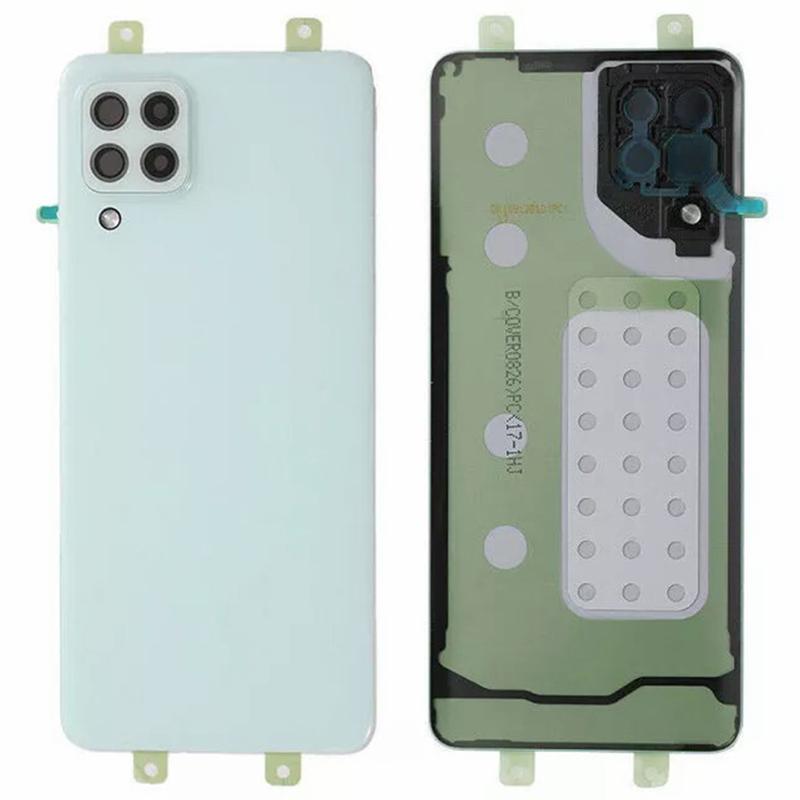 For Samsung Galaxy A22 4G (EU Version) A225 Battery Housing with Adhesive Sticker+Camera Lens Cover (Without Logo)