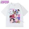 Boys and Girls Children Cotton T-Shirts with KPop Demon Hunters Cartoon Cute Fashionable Print Top