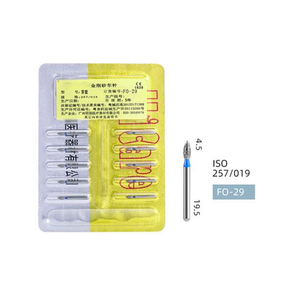 Polering Burs Høyhastighets tannhåndstykke Diamond Bur Tip