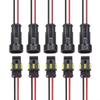 Waterproof 2 Pin Wire Connectors - Automotive Connector Kit for Car, Truck, Motorcycle, Marine Boat, Quick Connect Replacement