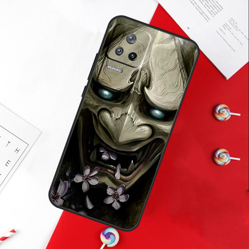 Oni Hannya Mask Cover For Xiaomi 11T 12T 13T 14T Pro 13 14 15 Ultra POCO X7 Pro X3 X5 X6 F5 F6 M6 Pro Case