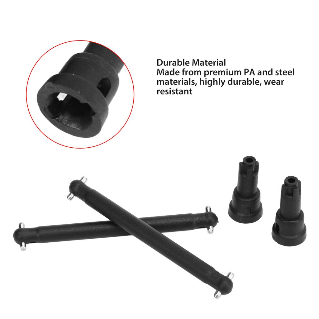 Rear CVD Drive Shaft Dogbone Set Steel Construction Efficient for SCY16101 16102 16103 16201 1/16 RC Car