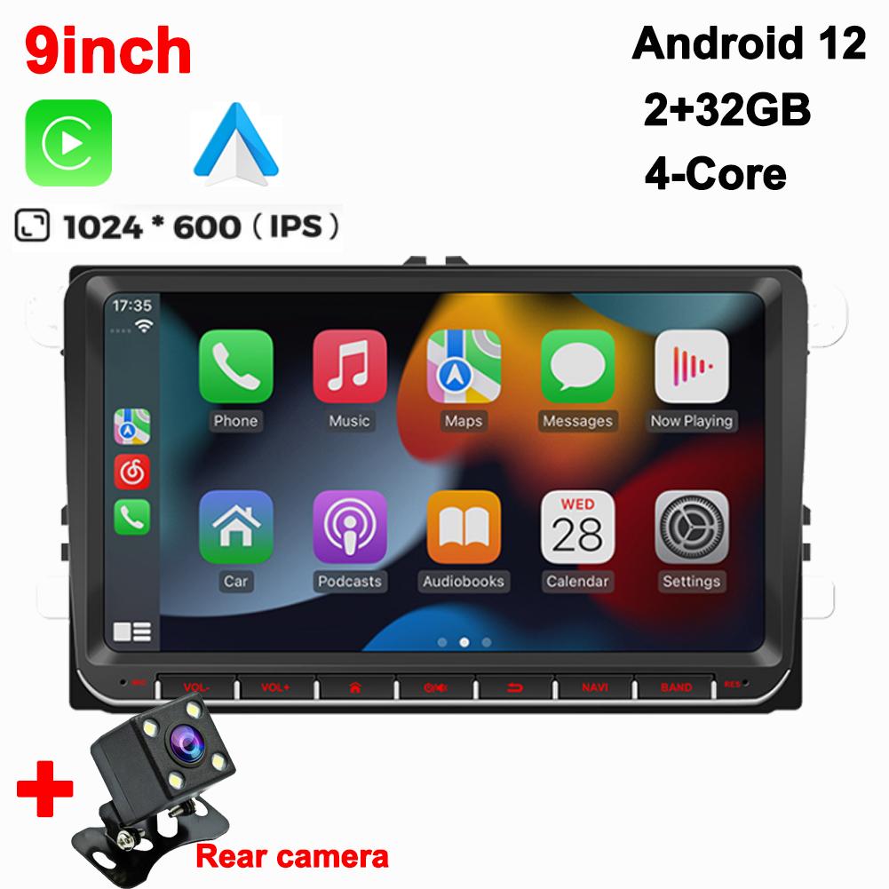 Universal Android 13 Car Radio Carpaly For VW Volkswagen Golf 5 Seat/Skoda/Passat/Polo Autoradio Multimedia Player BT GPS