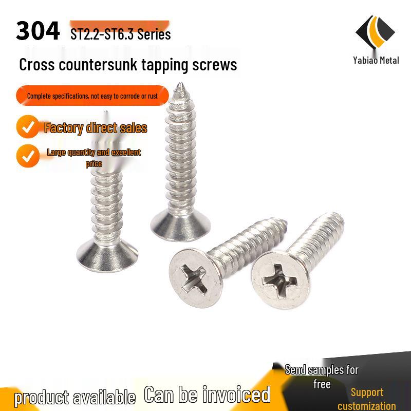 304 Stainless Steel Countersunk Head Self-Tapping Screws
