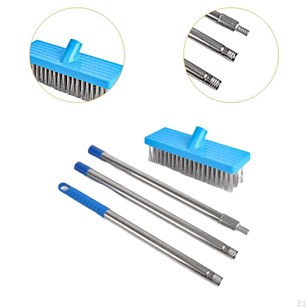 Metal Wire Brush with Extended Handle for Cleaning Decks And Patios