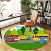 1pc truck forest Round Chair mat Area Rug - Non-Slip, Floor Mat for Office, Bedroom, and Indoor Decor c1125247
