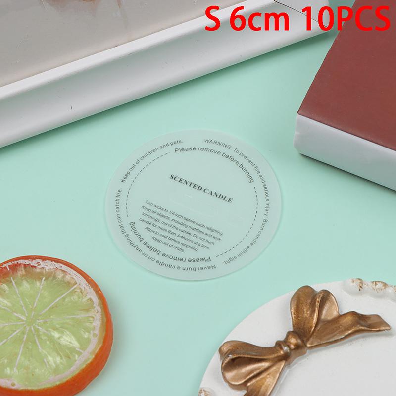 10Pcs Diy Handmade Candle Sticker Cup Labels Dustproof Paper For Scented Candles