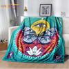 Magic Ouija Board Alphabet Blanket Witchcraft Pentagon Blanket for Bedroom Living Room Sofa Gothic Ouija Hand Flannel Blanket