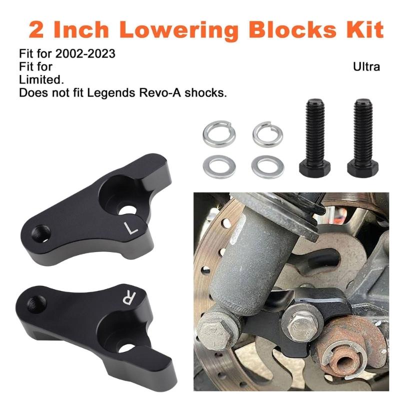 Motorcycle Accessories 2inch Reduced Damper Kit for 2002-2022 Motorcycle Suspension Upgraded Easy Installation Damper
