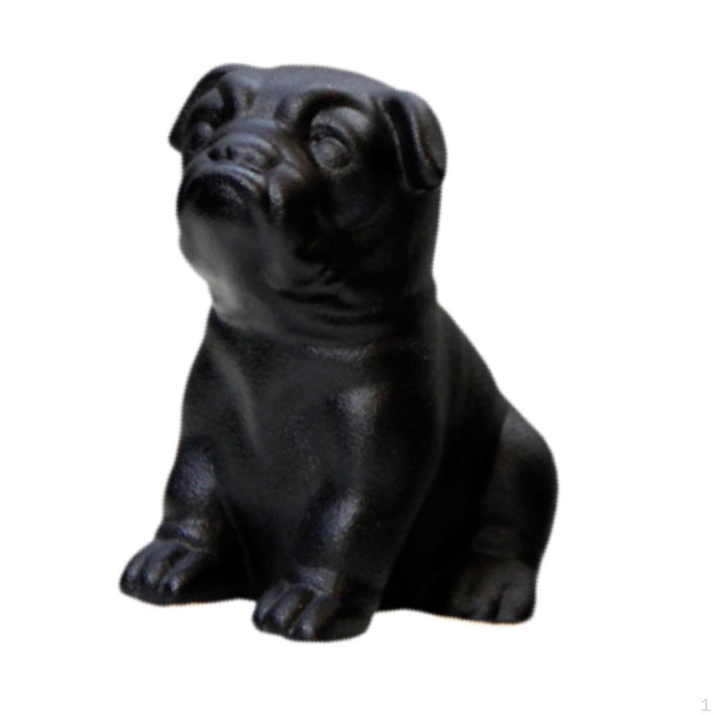 Bulldog Dog Statue Animal Sculpture Collectible Modern Decorative Figurine Desktop Ornament for