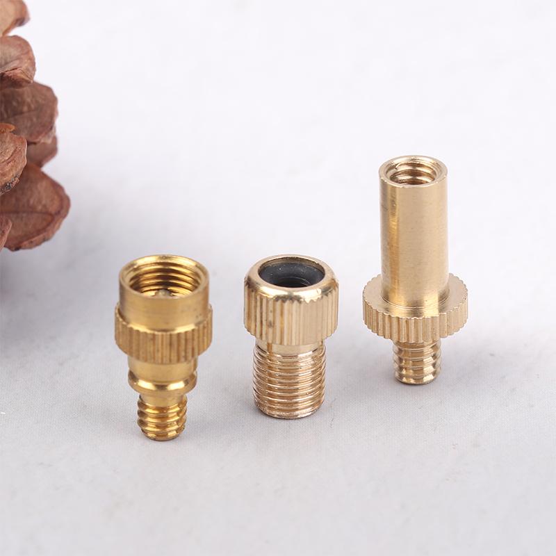 4Pcs/Set Bicycles Wheel Tire Transfer Valve Adapter Brass Valve Nozzle Adapter Road & Mtb Tire Pump Nozzle Connectors Set