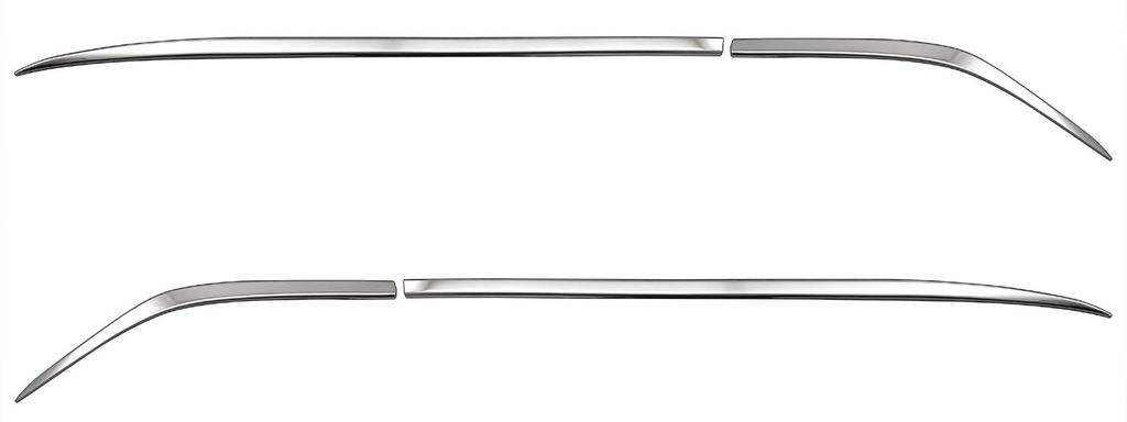 BRIGHTZ Crown Sport AZSH36W AZSH37W Super Mirror Finish Stainless Steel Plated Side Door Under Molding 4PC AZSH 36 AZSH 37 Crown Sport SID-MOL-189