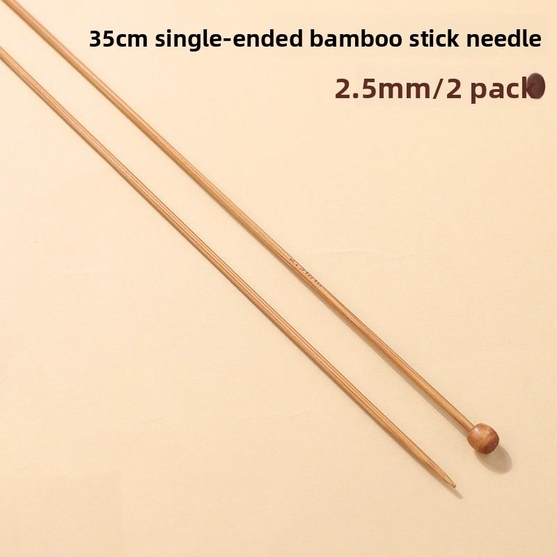 Спицы с одним кончиком, Спицы из карбонизированного бамбукового волокна, Шарф ручной вязки, Вязальный крючок, Вязаный свитер, Толстые прямые спицы  2.5mm