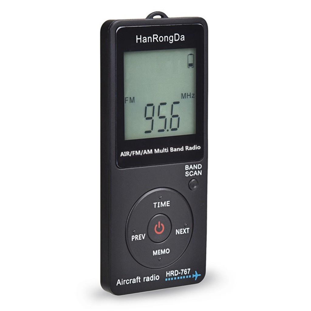 Mini Portable Aviation Radio With Dual Band Fm Am Lcd Display For Travelers And Outdoors