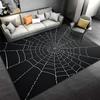 Black Spider Web Design Decorative Carpet for Living Room Floor Suitable for Use As an Anti-slip for Living Room Bedroom Sofas