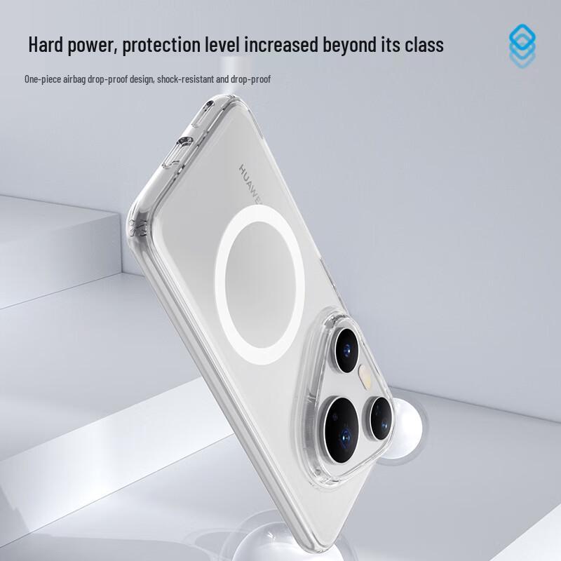 Mr. Blue Gorilla Transparent Magnetic Drop-Proof Phone Case for Huawei Pura 80 Series