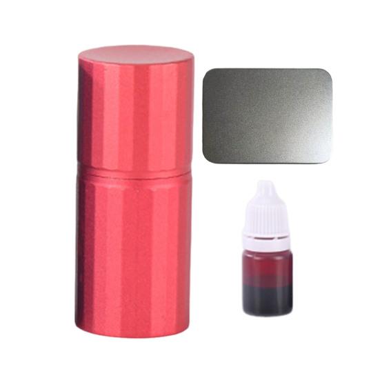 Golf Ball Stamp Aluminum Alloy Golf Ball Engraving Tool Bright Color Portable Compact Golf Ball Marker