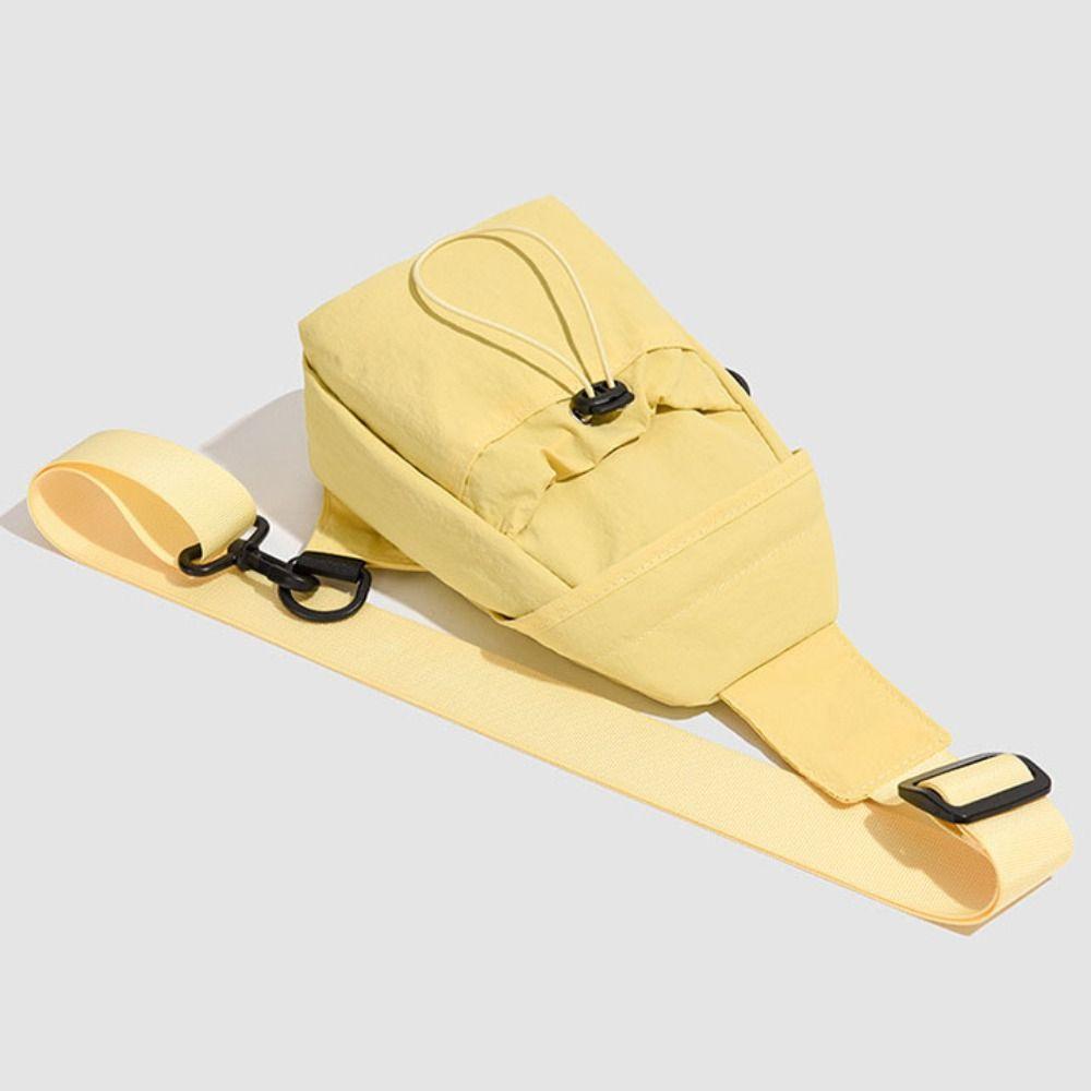 Nylon Mobile Phone Bag Drawstring Shoulder Bag Fashion Women's Breast Bag  Female Lady Girl