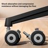 Chair Casters Wheel Smooth Rolling Not  Scratch Wheel High Load Capacity Chair Casters Noise Reduction for Various Chairs