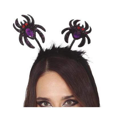 Fiestas Guirca Spider Glitter Halloween Headband