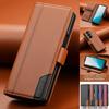 Luxury Leather Phone Case for Samsung Galaxy Z Fold 7 6 5 4 3 5G Fold7 2025 Magnetic Flip Book Business RFID Wallet Cover