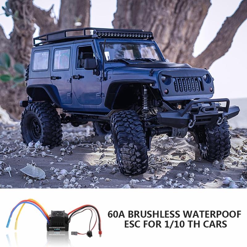Brushless Electronic Speed Controller RC Waterproof ESC 60A/80A Brushless & Brand New Accessory for 1:10 RC Toy Off-road