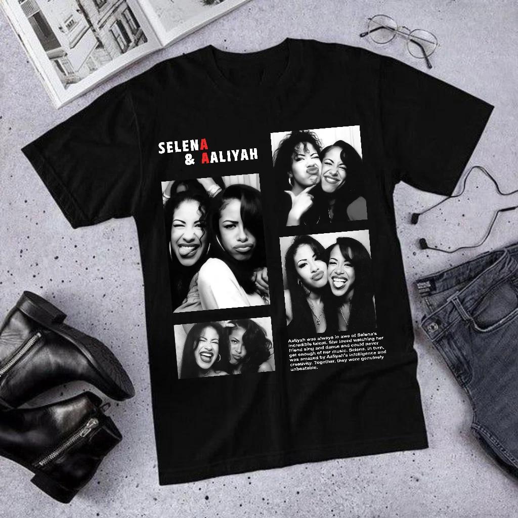 

Selena & Aaliyah Forever Photo Booth Retro Shirt – Fan Gift S