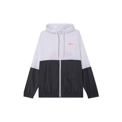 Neo Favorite Windbreaker With Contrast Logo Print Men Jackets White Grey GP5650