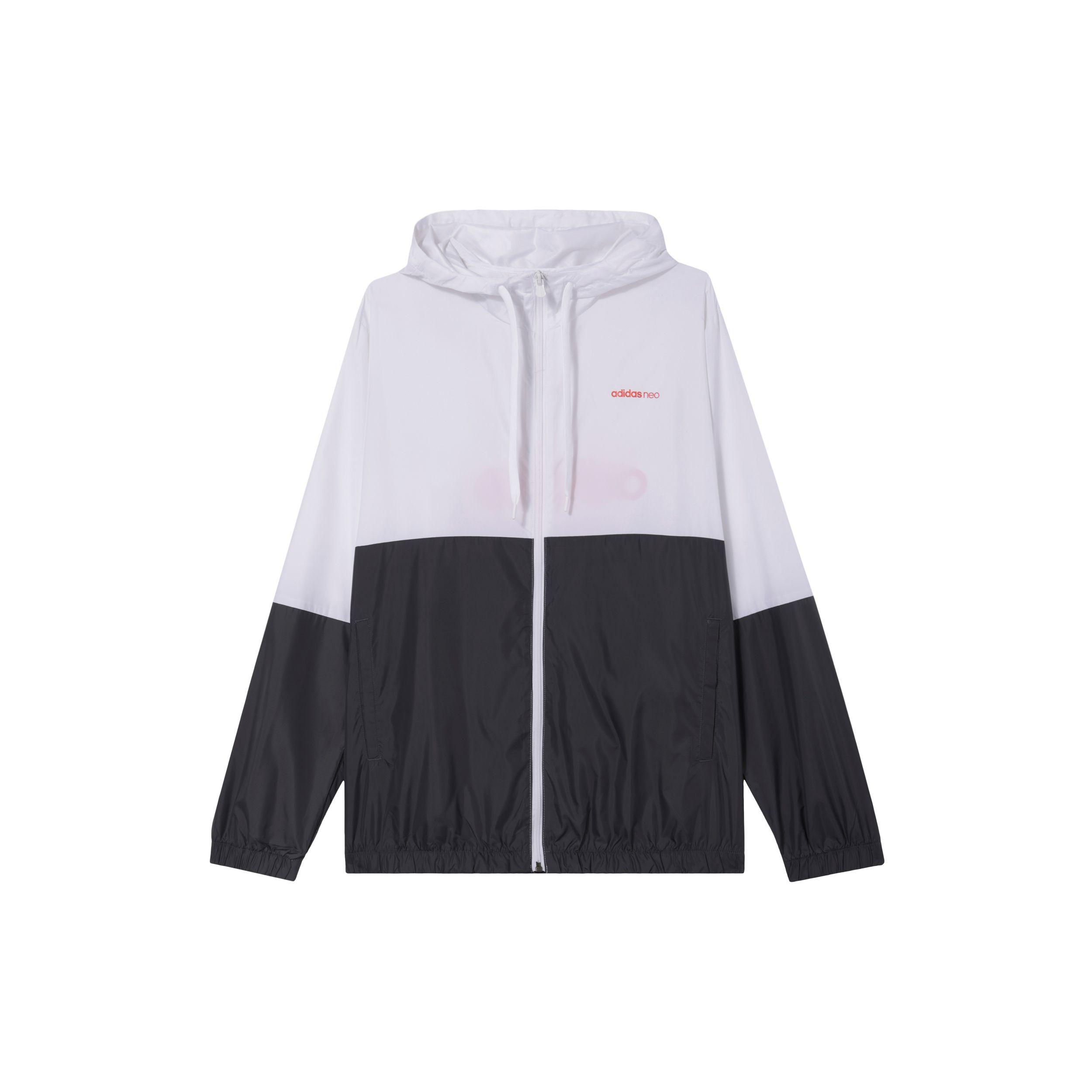 

Adidas Neo Favorite Ветровка с контрастным принтом логотипа Мужские куртки Белый Серый GP5650 XS