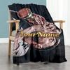 Messi 292 Customize Text Blanket Throw Customizable Blanket Soft Warm Cozy Throw For Sofa Home Decor Picnics Office for All Occasions