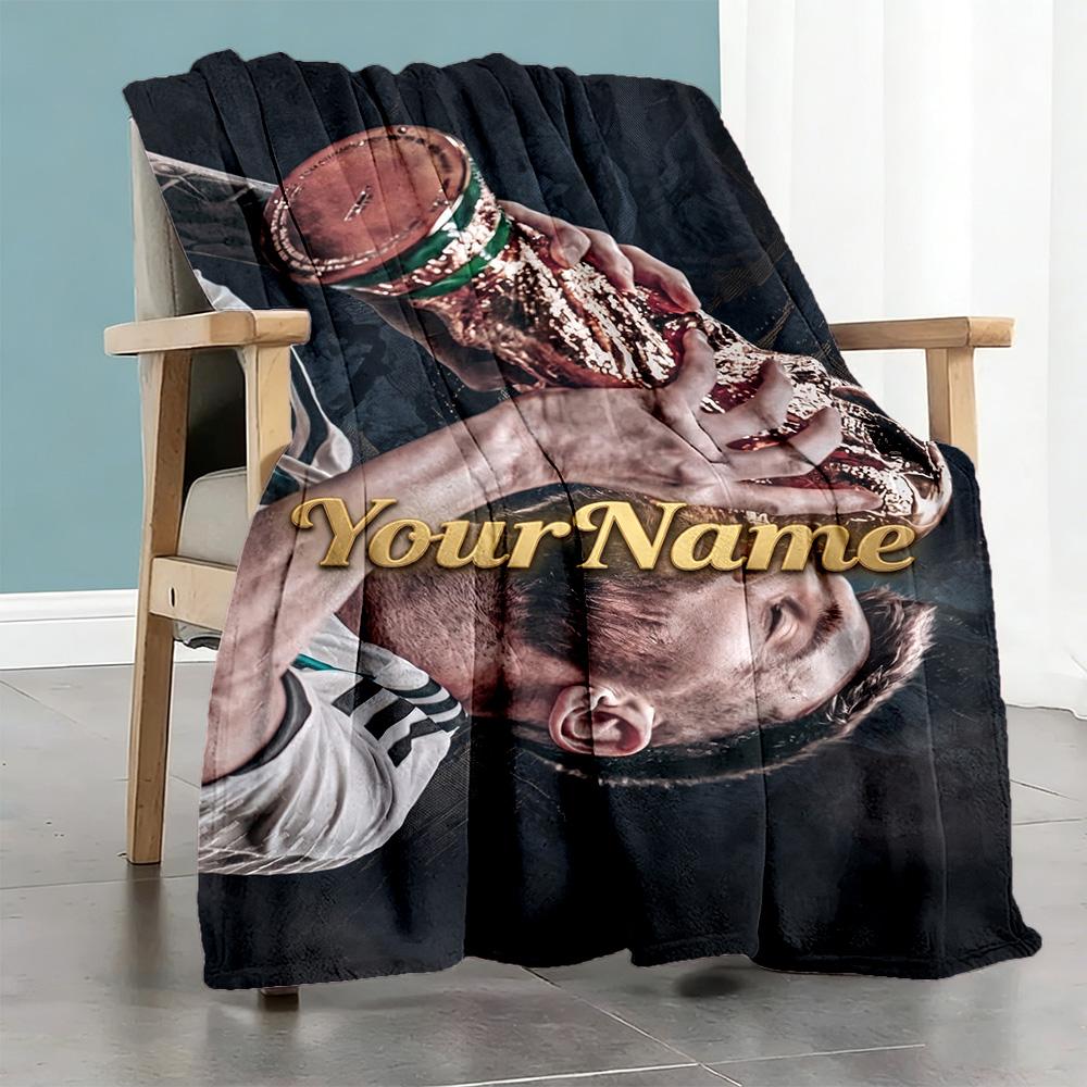 Messi 292 Customize Text Blanket Throw Customizable Blanket Soft Warm Cozy Throw For Sofa Home Decor Picnics Office for All Occasions