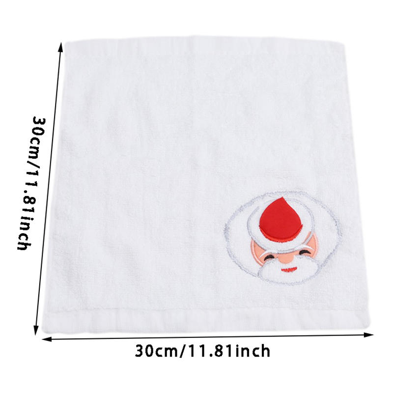 1PC Cute Santa Claus Snowman Christmas Tree Cupcake Towel Baby Shower Washcloths Birthday Party Favors for Guests