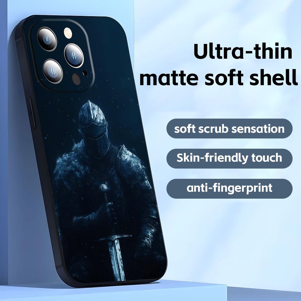 Classic game DARK SOULS Phone Case For iPhone17 16 16e 15 14 13 12 11 Plus Mini Pro Max Soft black Shockproof Cover
