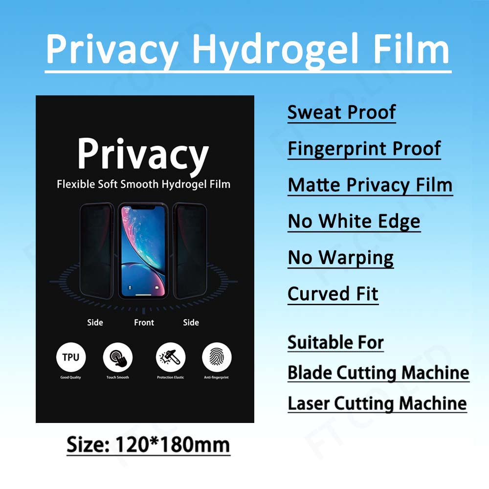 50PCS TPU Clear HD Matte No Centar Line Flexible Hydrogel Film LCD Screen Protector For Straight And Curved Screens Privacy Film 1