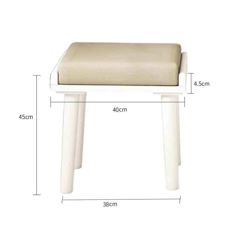 Nordic Solid Wood Makeup Stool - Ottoman Footrest Bench for Door Side & Sofa, Furniture