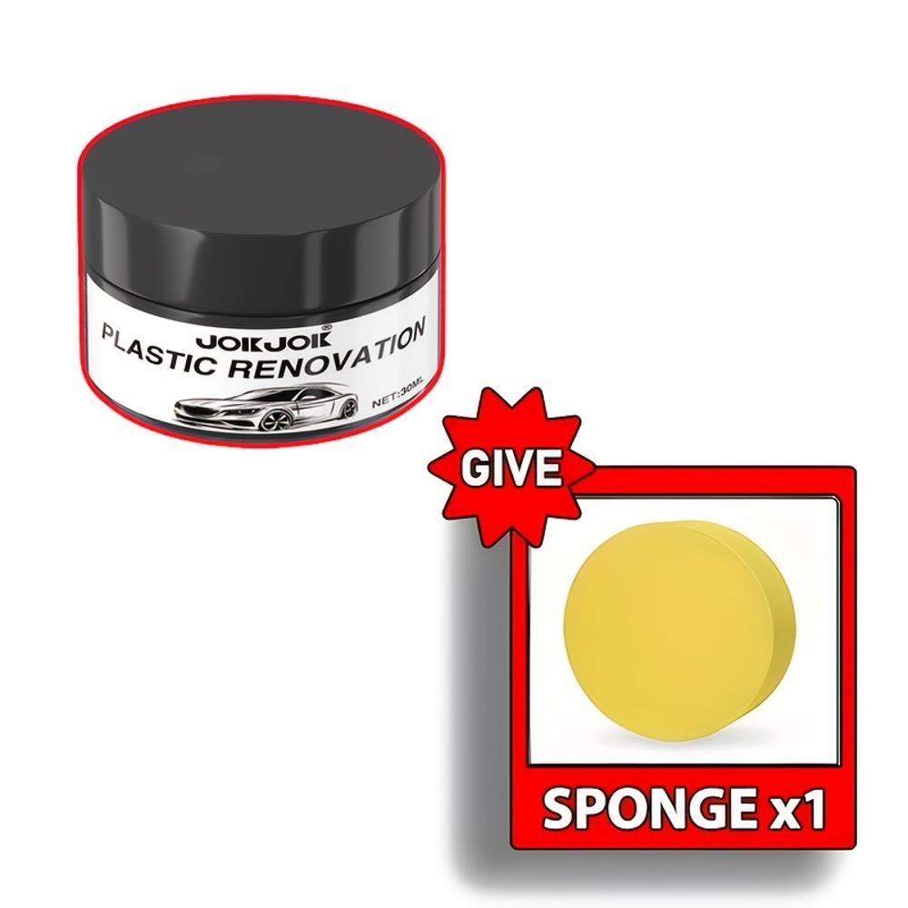 

JOKJOK Automotive Plastic Restorer - All-in-One Plastic Scratch Repair, Anti-Aging Protection & Glossy Finish - Quick Fix for Ca