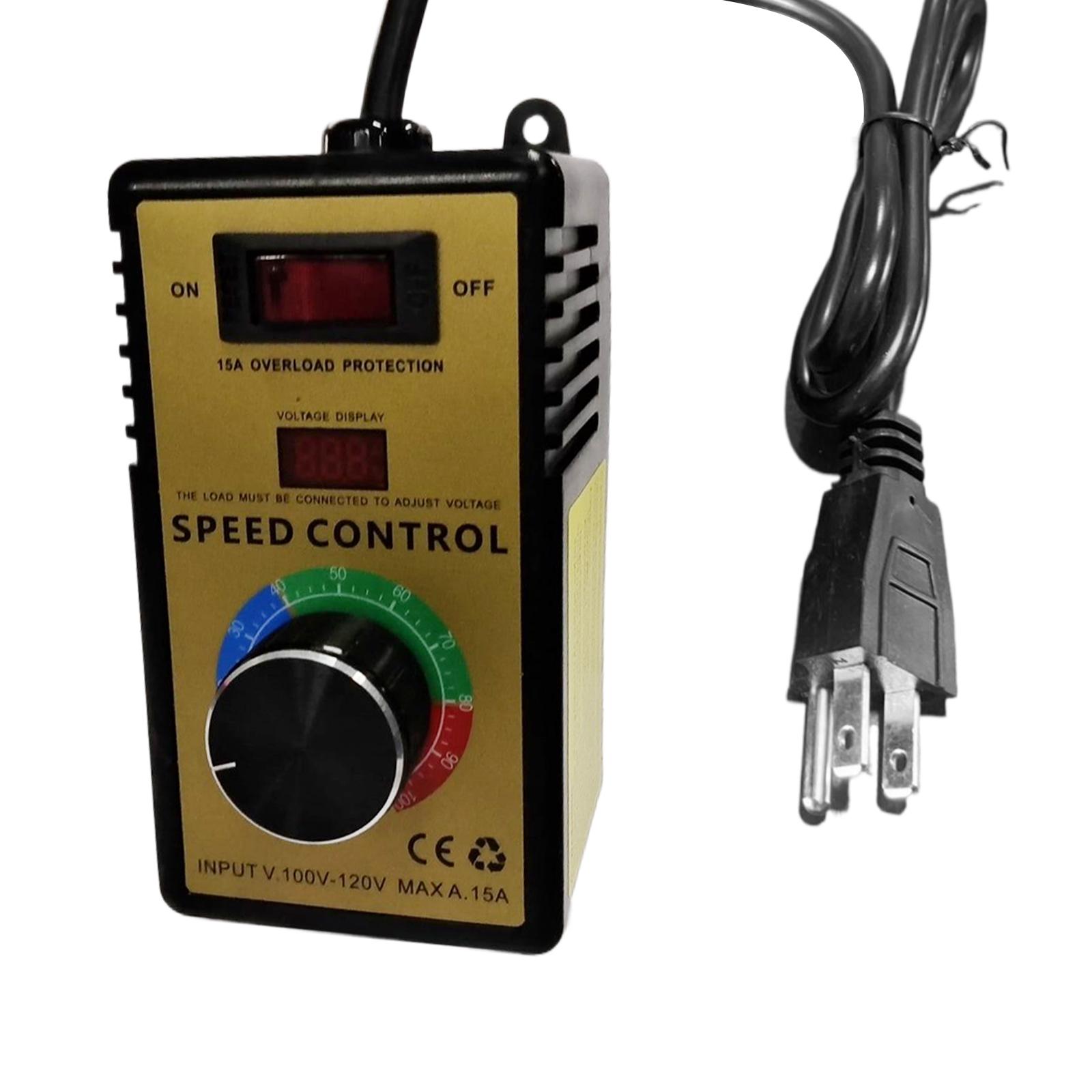 

Регулятор швидкості двигуна 110 В Регулятор з регульованою швидкістю з захистом від перевантаження Електронний регулятор напруги