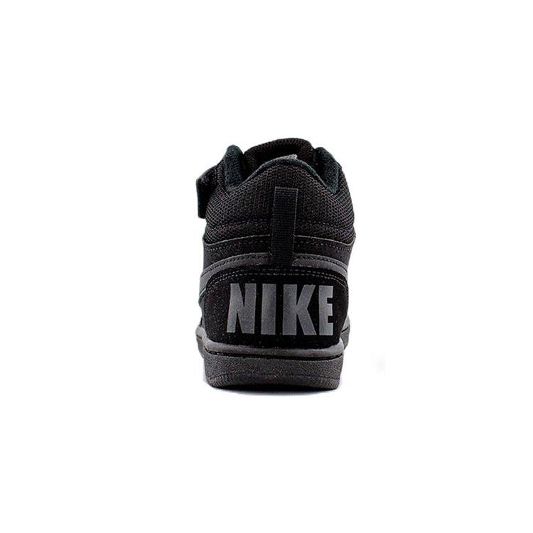 New Nike Mid Anti-Slip And Wear-Resistant Lightweight Mid-Top Skateboard Shoes Black Children Aged 3-7 Years Old 870026-001