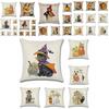 Brightly Colored Halloween Themed Pumpkin Animal Cushion Cover For Stylish Sofa Decor