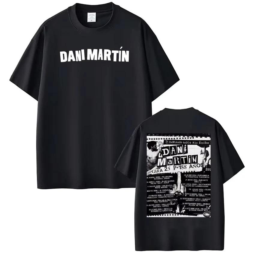 Singer Dani Martin Fashion Pattern TShirt Unisex Gothic Punk Style Summer Cotton Harajuku Casual Vintage Top Tshirts