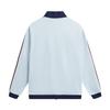LI-NING Unisex Waffle Knit Stand Collar Zip-Up Jacket Light Milk Grey AWDW511-4
